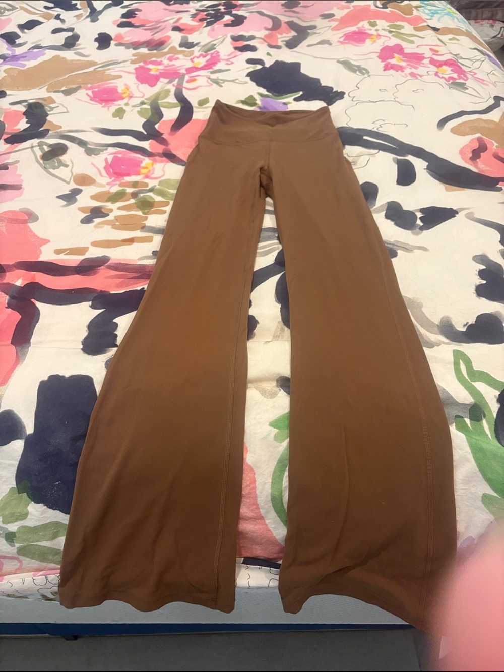 lululemon athletica Brown Wide-Leg Yoga Pants